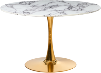 Esstisch BOCA Weißer Marmor 120 cm 120 cm