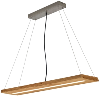 LED Hängeleuchte, Balken natur, Switch Dimmer, L 100 cm