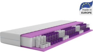 Taschenfederkernmatratze NEUHEIT: Torne 21, 7 Zonen Matratze in 90x200 cm, 140x200 cm & mehr, Älgdröm, 21 cm hoch, (1-tlg), Wendematratze H2/H3/H4, ergonomisch, 400 Federn (bei 100x200 cm)