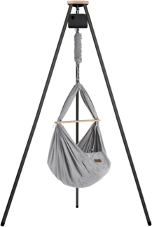 Federwiege mit Tipi und Motor Bio Grey Kunstfaser Anthrazit Motor Anthrazit