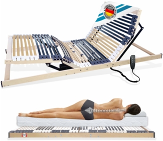 Matratzen Perfekt elektrischer Lattenrost, 42 Leisten Motorrahmen, mit Notabsenkung, 140x200 cm