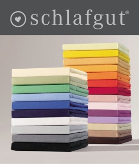 Schlafgut Spannbettlaken Spannbetttuch Basic, Gummizug: ja