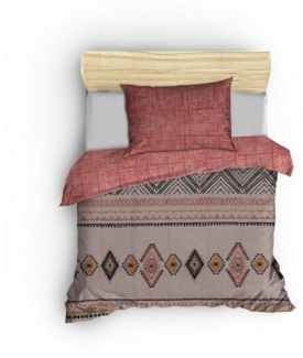 L'Essentiel Maison Bettwäsche Biber Set Felix, %100 Baumwolle, 3 teilig, Nachhaltig mit OEKO TEX, Atmungsaktiv & Hautfreundlich