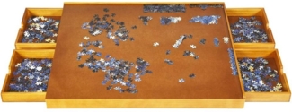 COSTWAY Gamingtisch, Puzzletisch mit 4 Schubladen, für 1000-1500 Puzzles