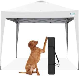 Quictent Pavillon 3x3m Wasserdicht Faltpavillon Winterfest Pop-Up UV-Schutz
