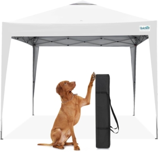 Quictent Pavillon 3x3m Wasserdicht Faltpavillon Winterfest Pop-Up UV-Schutz