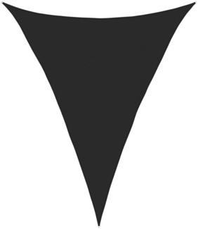 vidaXL Sonnensegel 160 g/m² Schwarz 4x5x5 m HDPE 311756