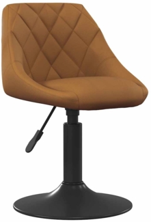 vidaXL Barhocker Braun Samt 335314