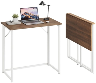 NAIMP Klapptisch Schreibtisch faltbar Computertisch PC Tisch Bürotisch für Homeoffice