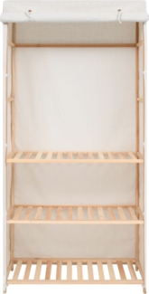 vidaXL Kleiderschrank mit 3 Ebenen 79 x 40 x 170 cm 247107
