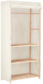 vidaXL Kleiderschrank mit 3 Ebenen 79 x 40 x 170 cm 247107