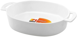 CreaTable Auflaufform oval 37 cm TRUE SCALE aus Steinzeug / Auflaufformen / Backofenform / Ofenform