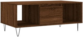 Couchtisch, Sofatisch Braun Eichen-Optik 90x50x36,5 cm Holzwerkstoff