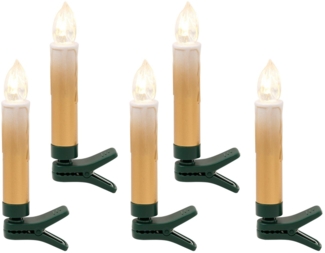 my home LED-Christbaumkerzen Ahmady, 25 kabellos Kerzen mit Farbverlauf, Höhe ca. 10,2 cm, 25-flammig, Weihnachtsdeko, Christbaumschmuck