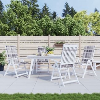 vidaXL Gartenstuhlauflagen für Hochlehner 4 Stk. 120x50x3cm Stoff 314129