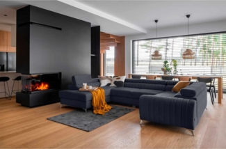 Louis Wohnlandschaft mit Schlaffunktion & Bettkasten - Poco-Stoff