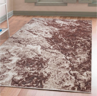 my home Teppich Saniel, rechteckig, Höhe: 9 mm, mit besonders weichem Flor, Kurzflor, Marmor-Optik, Wohnzimmer