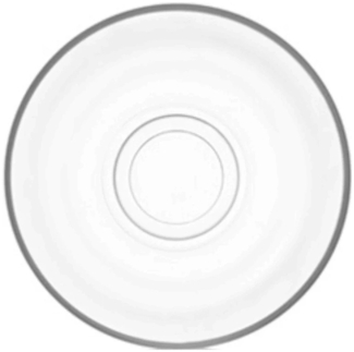 LAV Ajda 6-teiliges Teeglas-Unterteller - rund & transparent - 10 x 2,3 cm