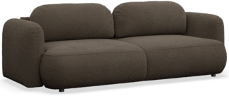 Selsey 'Tvoya' 3-Sitzer Schlafsofa mit Bouclé-Bezug, Braun