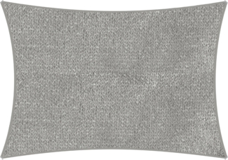Sonnensegel Teneriffa viereckig, ca. 500 x 360 cm silbergrau