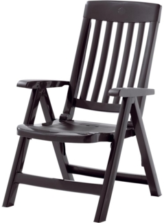 SIEGER Palma Klappsessel, anthrazit Vollkunststoff