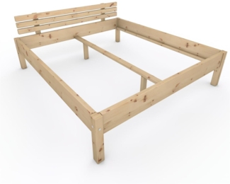 Zirbenbett "Zirben-Liesl" 180 x 200 cm Holzbett Massivholzbett Bett