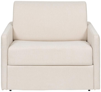 Vente-unique - Schlafsessel mit Matratze - Stoff - Beige - Matratze 14 cm - CALIFE