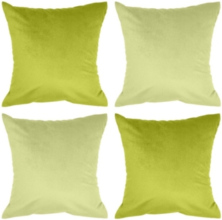 Amilian Kissenbezüge - 4er Set Kissenbezug - Zierkissenbezüge - Kissenhüllen, (4 Stück), 45x45 cm, Kissenhülle für Kissen, Zierkissen, Sofakissen, Dekokissen