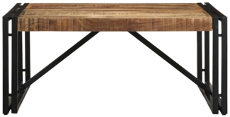 vidaXL Couchtisch 80x80x35 cm Raues Massivholz Mango 4016670