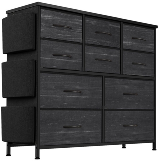 GarveeMore Kommode Kommode Schrank mit 10 Schubladen aus Stoff, schubladen für Wohnzimmer