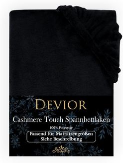 Devior Spannbettlaken Spannbetttuch Cashmere Touch Bettlaken Flausch Warm, Nicki, Gummizug: Rundumgummizug, Matratzen Bezug bis 22cm Matratzenhöhe Kuschelig Flauschig