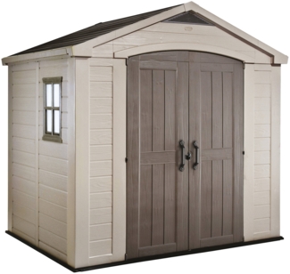 Dmora Gartenhaus Weyburn, Gartenhütte, Gartenhaus, Werkzeugschuppen, 257x182 h243 cm, Beige