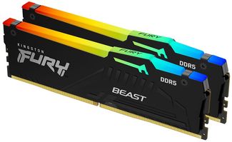 Kingston FURY Beast RGB - DDR5 - Kit - 64 GB: 2x32 GB - DIMM 288-PIN / PC5-480