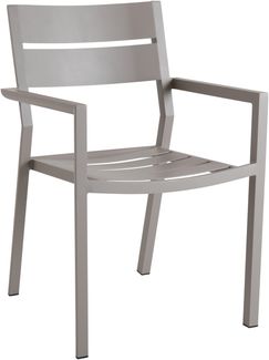 Gartenstuhl Delia mit Armlehne, Beige