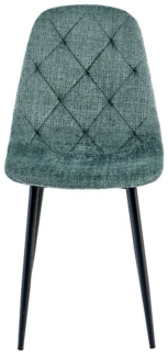 riess-ambiente Esszimmerstuhl GLAMM grün/schwarz - Chenille, Metallbeine, Ziersteppung, Rauten, Set (Set, 2 St), 2 Stühle -ideal für Küche, Esszimmer, Wohnzimmer, Arbeitszimmer & Büro