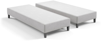 Best for Home Boxspringbett Hotelbett, Gästebett, Rahmenbett, Einzelbett, Bettgestell, Massivholz (Seniorenbett, Matratze, Jugendbett, Kinderbett, 70x200 80x200 90x200 100x200 cm), Komfortbett, Boxspringgestell, Verschiedene Liefermöglichkeiten