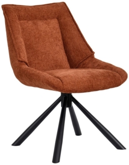 Duhome Esszimmerstuhl Ergonomisch 180° drehbar Rückstellfunktion Stuhl, Küchenstuhl Chenille