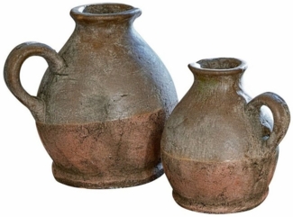 Mirabeau Tischvase Vase 2er Set Henriette antikbraun