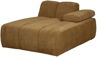 Modulsofa Mojo Flachcord Chaiselongue-Rechts, Honiggelb