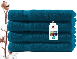 Carpe Sonno Handtuch Set Frottier Handtücher 50x100 cm aus 100% Baumwolle, Frottier (Spar-Set, 4-St), Extra Soft & Weich, Saugfähig, Schwer, Atmungsaktiv, schnell trocknend
