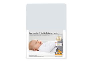 Pinolino Spannbettlaken Jersey grau,60x120/70x140 cm