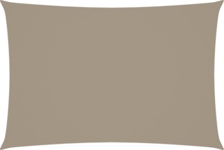 vidaXL Sonnensegel Oxford-Gewebe Rechteckig 3x5 m Taupe 135432