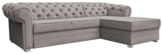 MOEBLO Ecksofa Avia, mit Schlaffunktion mit Bettkasten Eckcouch Wohnlandschaft Sofa mit Ottomane Eckgarnitur Polsterecke, (BxTxH):280 x 180 x 81 cm