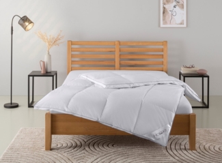 Home affaire Daunenbettdecke Moulle, Bettdecke 135x200 cm und 155x220 cm, Füllung: 90% Daunen & 10% Federn, Bezug: 100% Baumwolle, Bettdecken, Sommer oder Winter, Decke, Made in Germany, atmungsaktiv