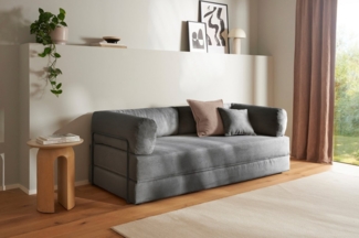 homsy by Ana Johnson Schlafsofa Folda, Dauerschläfer, Breite 206 cm, Liegefläche 181x198 cm, mit Bett-/Schlaffunktion, inkl. 1x Zierkissen, Tonnentaschenfederkern