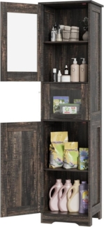 GarveeMore Hochschrank Badezimmerschrank Badschrank Badkommode Badezimmermöbel