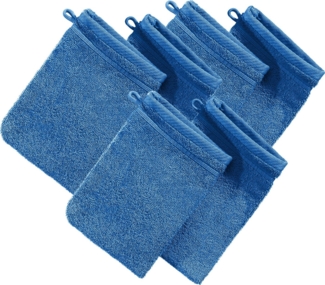 Erwin Müller Waschhandschuh Waschhandschuh "Heidelberg" 6er-Pack, Frottier, Walk-Frottier Uni
