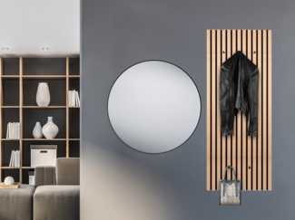 Garderoben Set - großer Wandspiegel und Akustikpaneel Garderobe