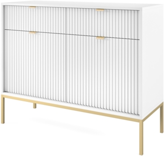 AX LIVING Kommode mit Schublade Eternas KSZ104 104 cm Modern in Weiß