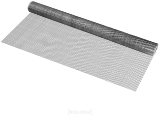 Maschendrahtzaun 1 Rolle 1x5 m Grau pro. tec